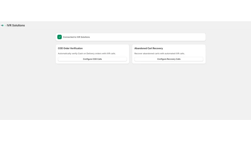 IVRSolutions‑Verify COD Orders