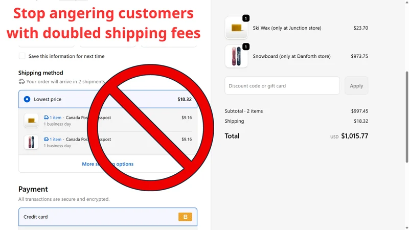 FixShip ‑ Consolidate Shipment