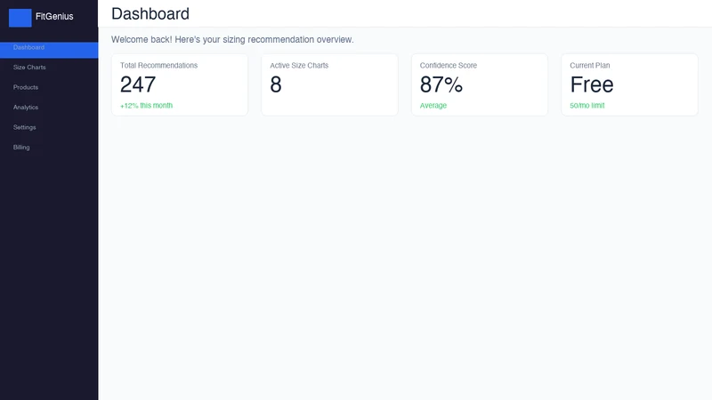 FitGenius: AI Size Recommender