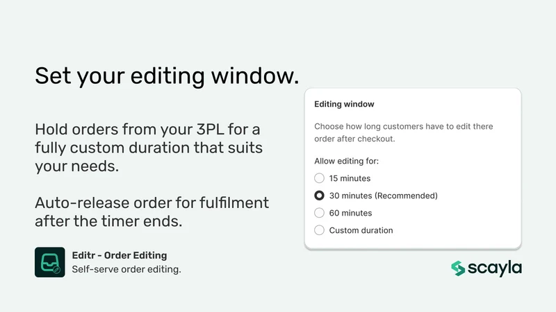 Editr ‑ Order Editing
