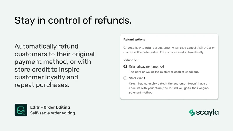 Editr ‑ Order Editing