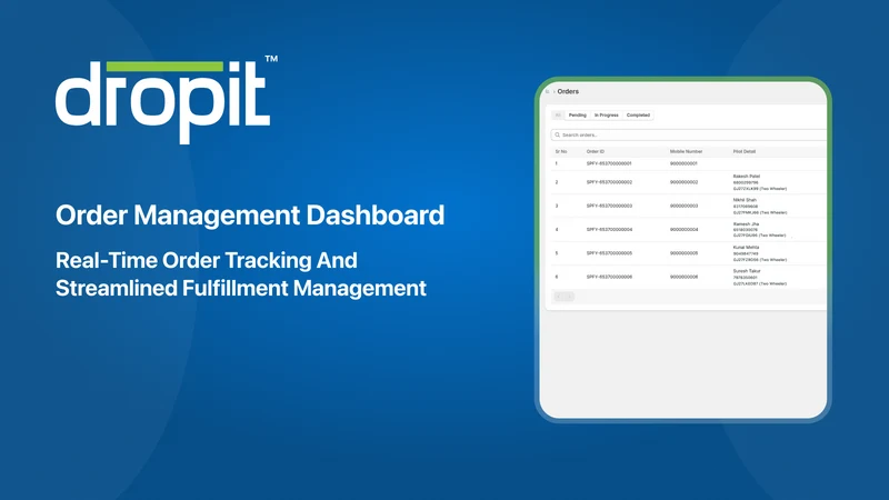 Dropit ‑ Deliver with Ease