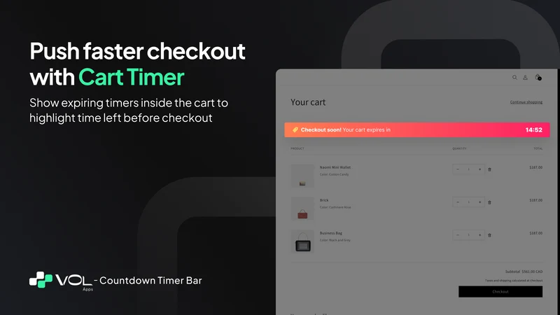 VOL ‑ Countdown Timer Bar