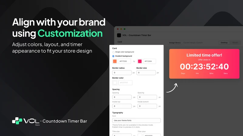 VOL ‑ Countdown Timer Bar
