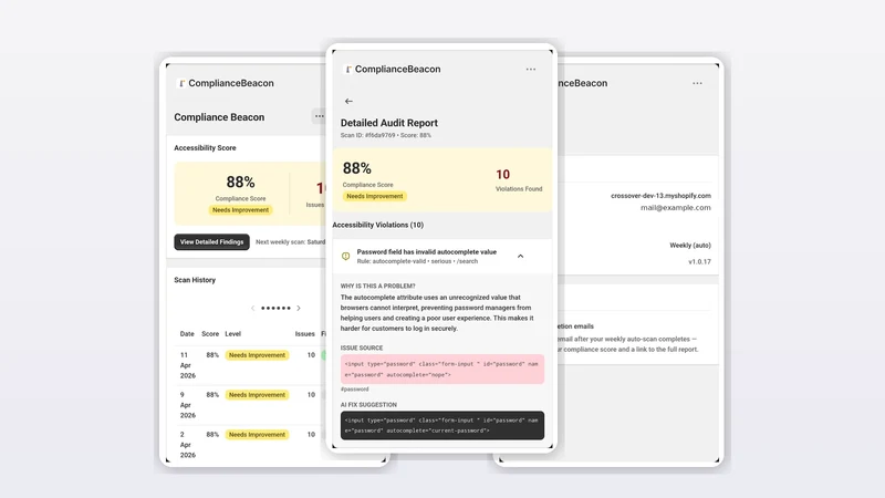 Compliance Beacon EAA Scanner