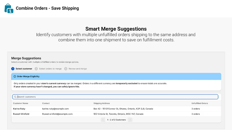 Combine Orders – Save Shipping