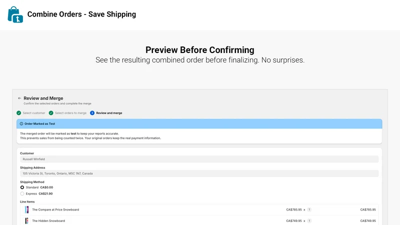 Combine Orders – Save Shipping