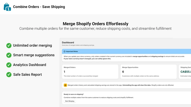 Combine Orders – Save Shipping