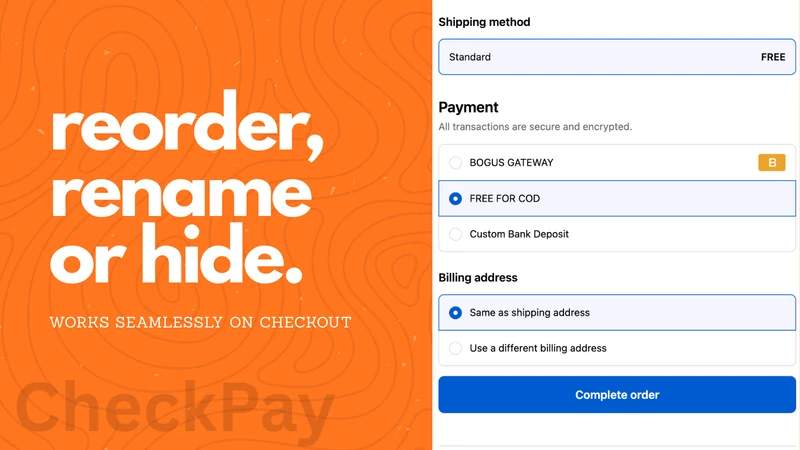 CheckPay: Payment Control