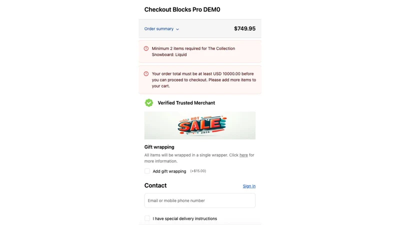 Checkout Blocks Pro