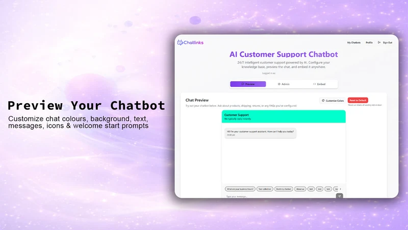 Chatlinks AI Chatbot Builder