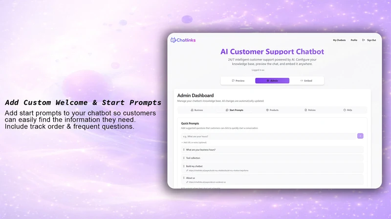 Chatlinks AI Chatbot Builder