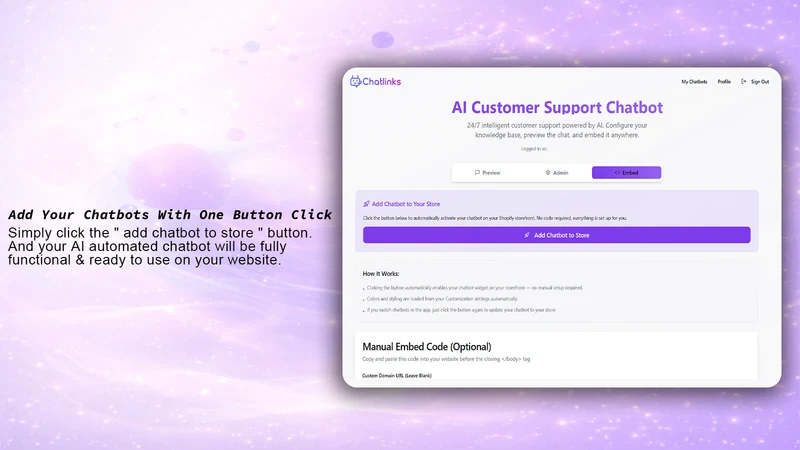Chatlinks AI Chatbot Builder