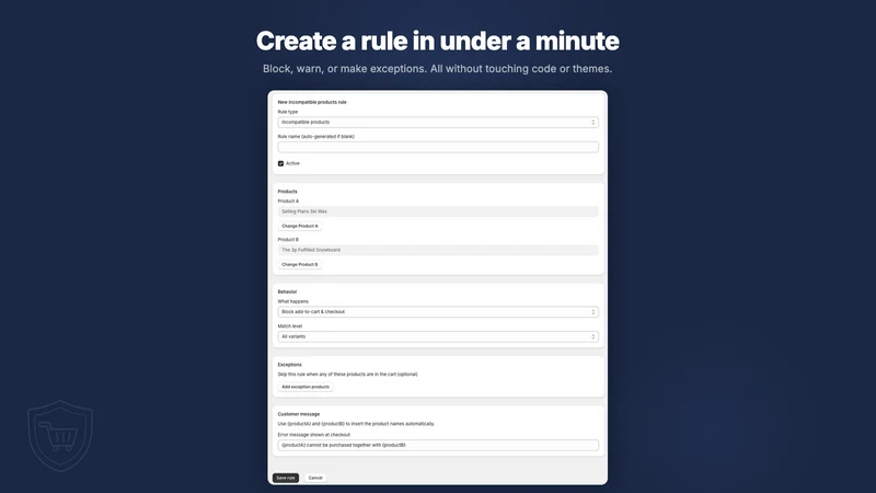 CartGate: Checkout Rules