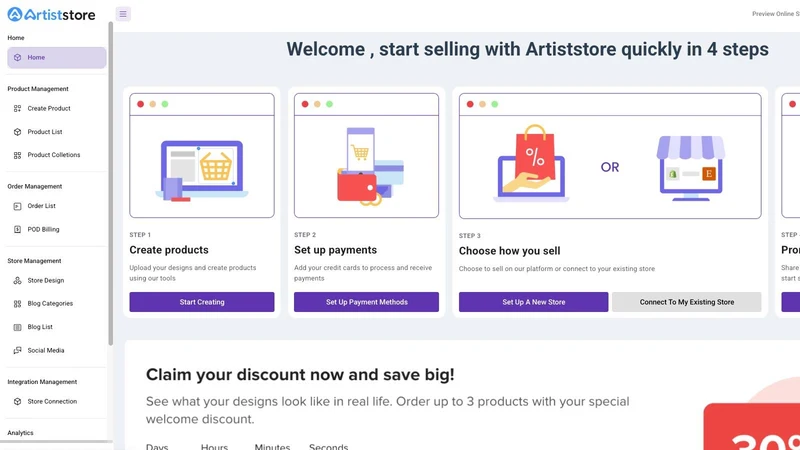 Artiststore Print on Demand