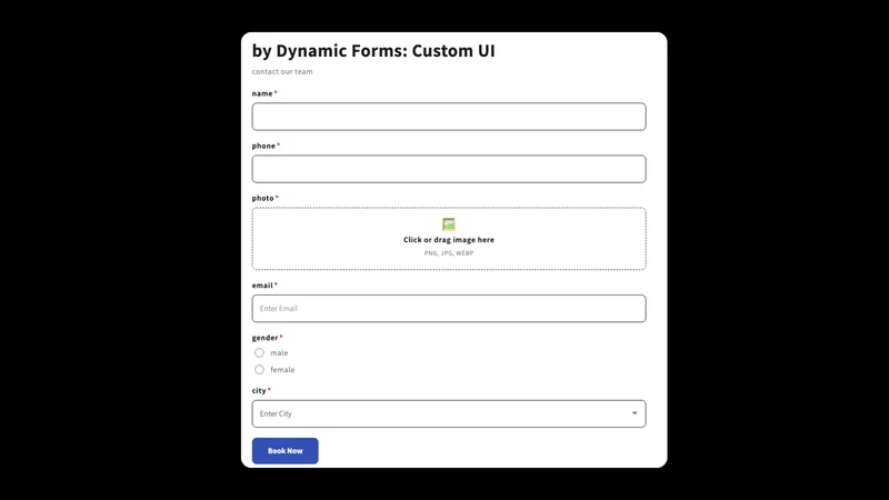 Dynamic Forms: Custom UI