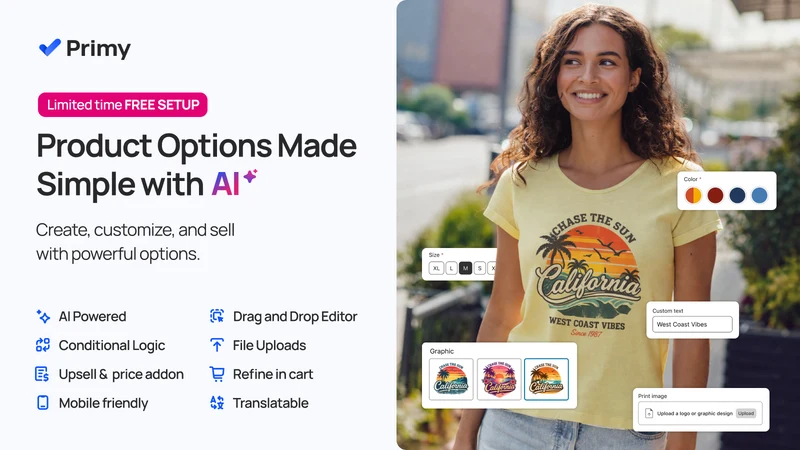 Primy Live Product Options