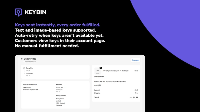 Keybin Digital Codes Sync