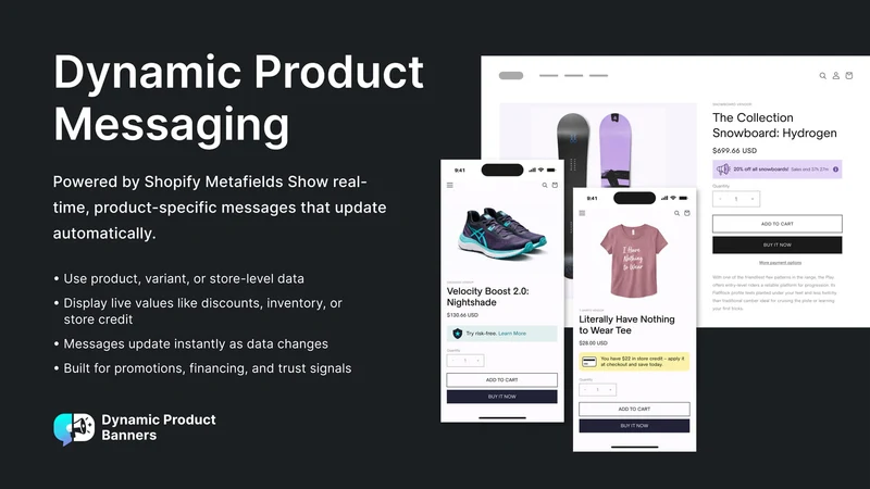 Dynamic Product Banners
