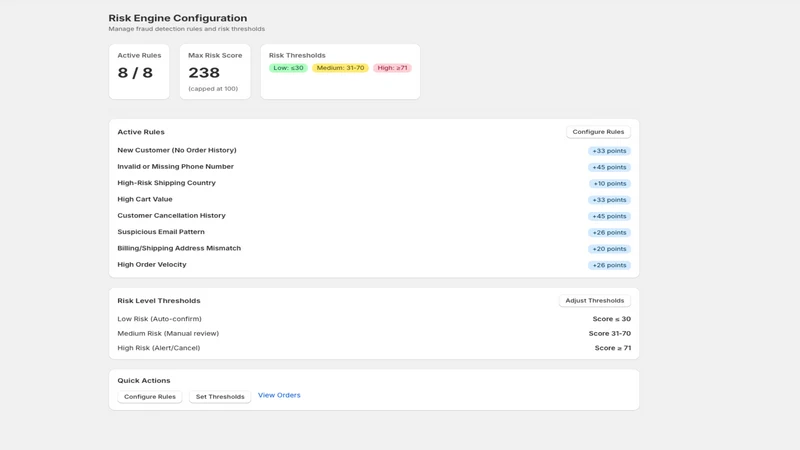 CODShield ‑ Fraud Prevention
