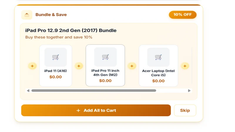 BundleFlow Bundles Cart Upsell