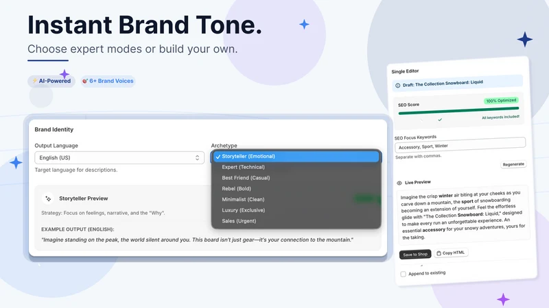 Brand Echo: Bulk Editor