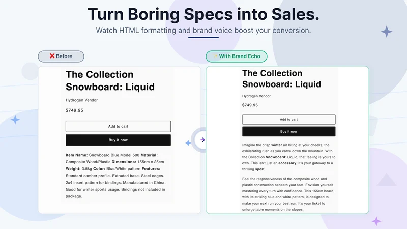 Brand Echo: Bulk Editor