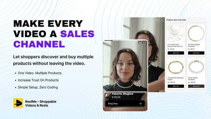 ReelMe: Shoppable Video Reels