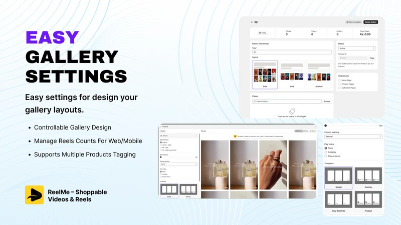 ReelMe: Shoppable Video Reels