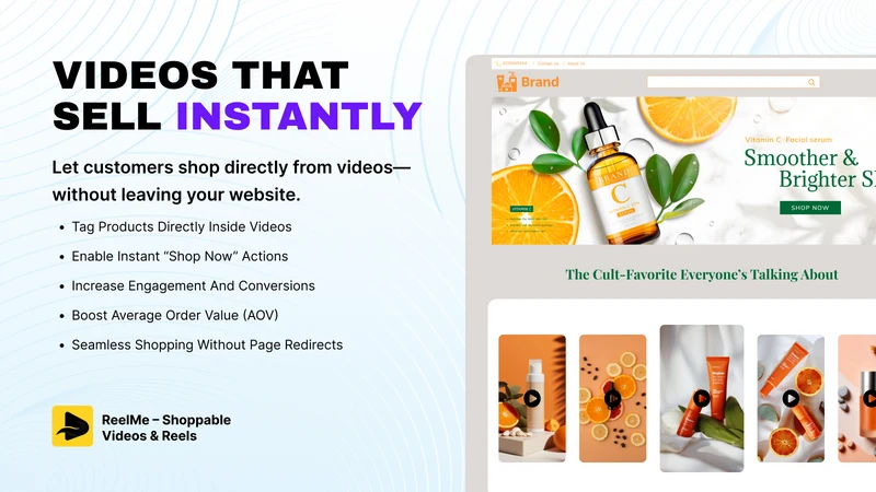 ReelMe: Shoppable Video Reels