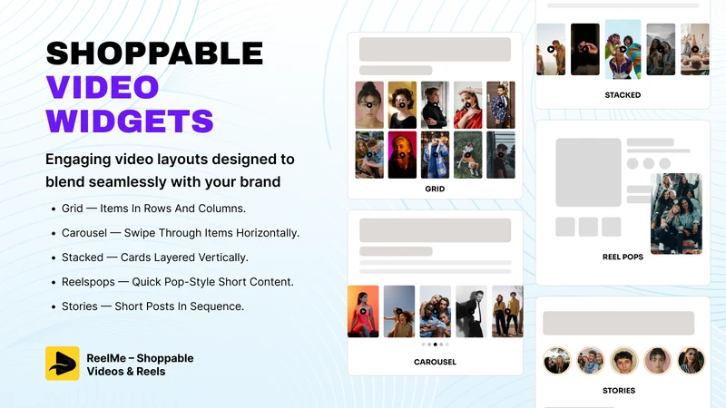ReelMe: Shoppable Video Reels