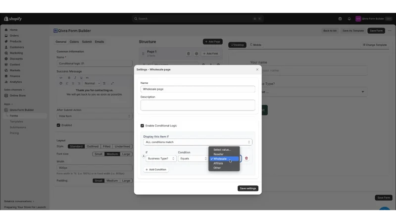 Qivra Form Builder