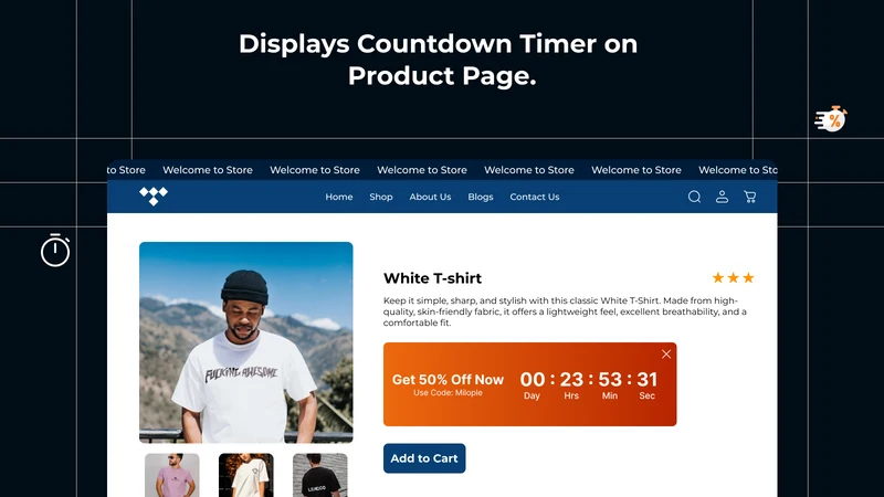 Milople Countdown Timer