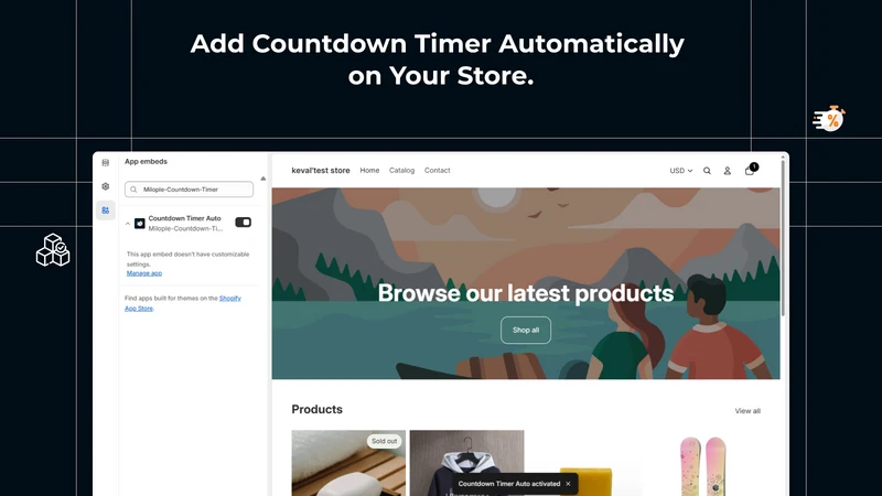 Milople Countdown Timer