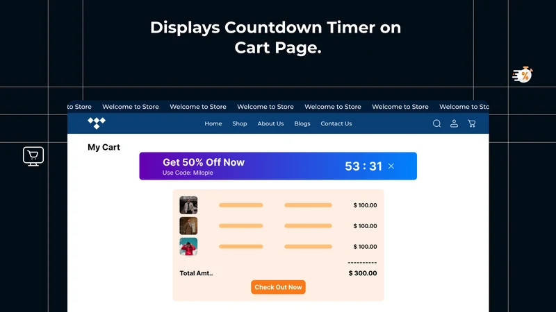 Milople Countdown Timer