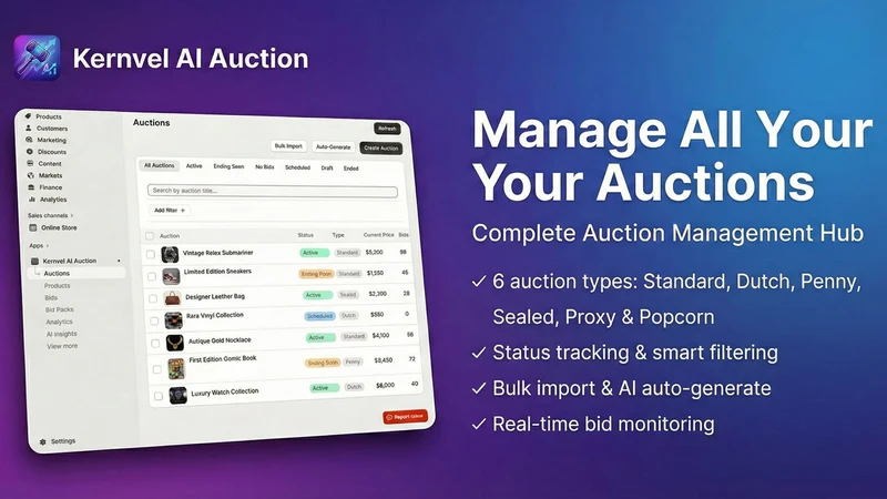 Kernvel AI Auctions