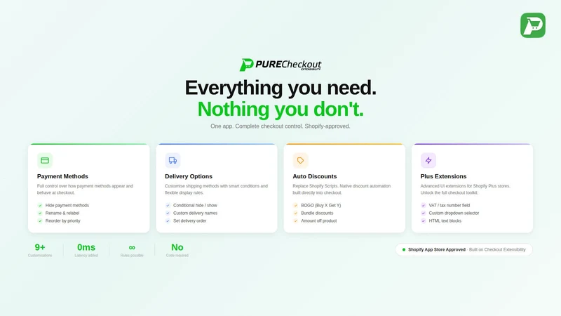 Pure Checkout Extensibility