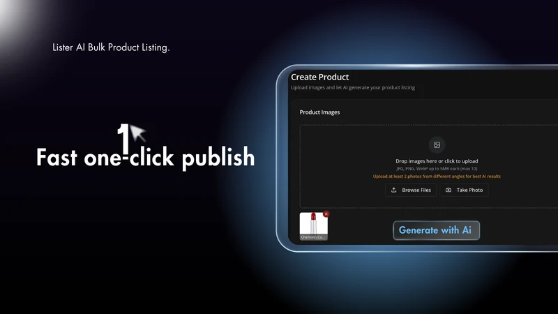 Lister AI Bulk Product Listing