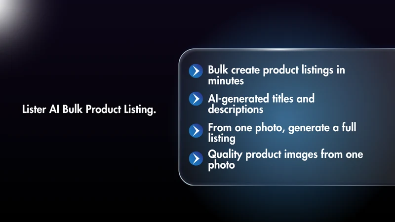 Lister AI Bulk Product Listing