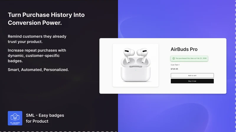 Easy badges for Product