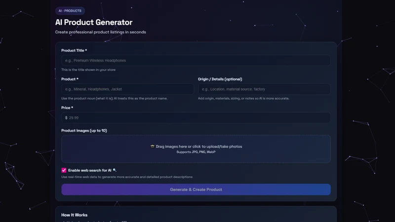 CelestialForge AI Product Page