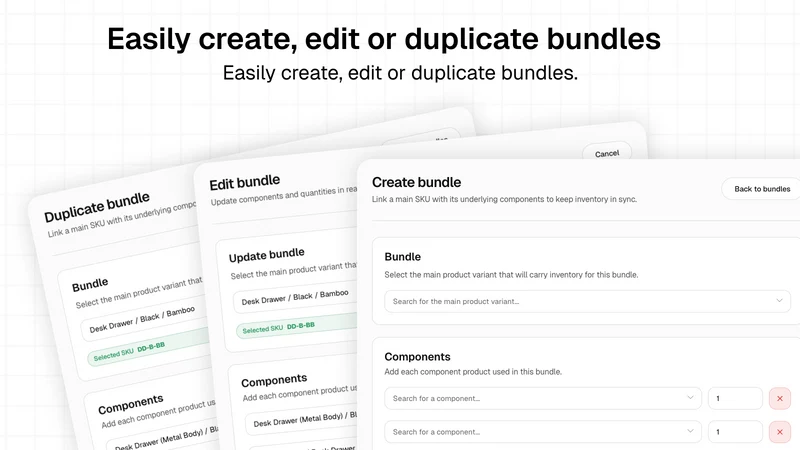 Krunch Bundle & Inventory Sync