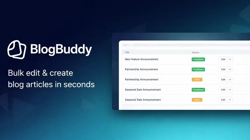BlogBuddy: Bulk Blog Manager