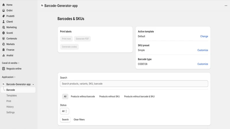 Barcode Generator