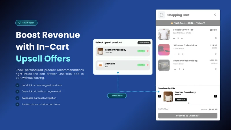 Flash: Cart Drawer & Upsell