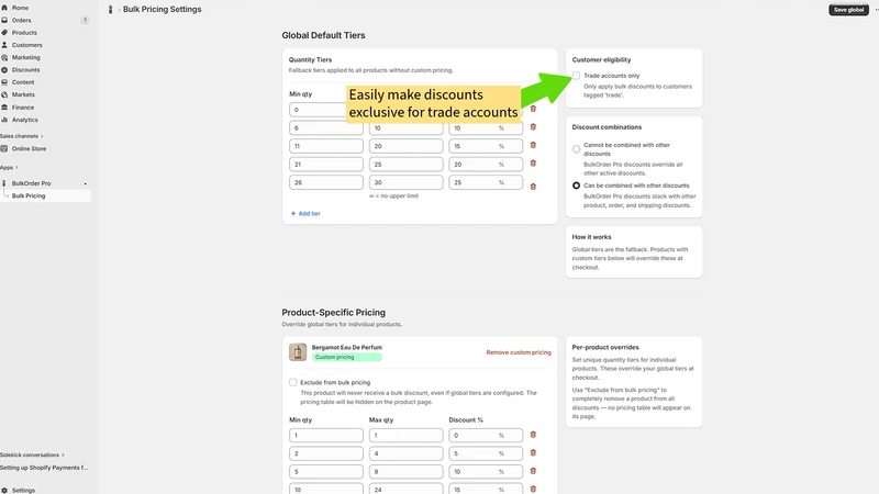 BulkOrder Pro — Volume Selling