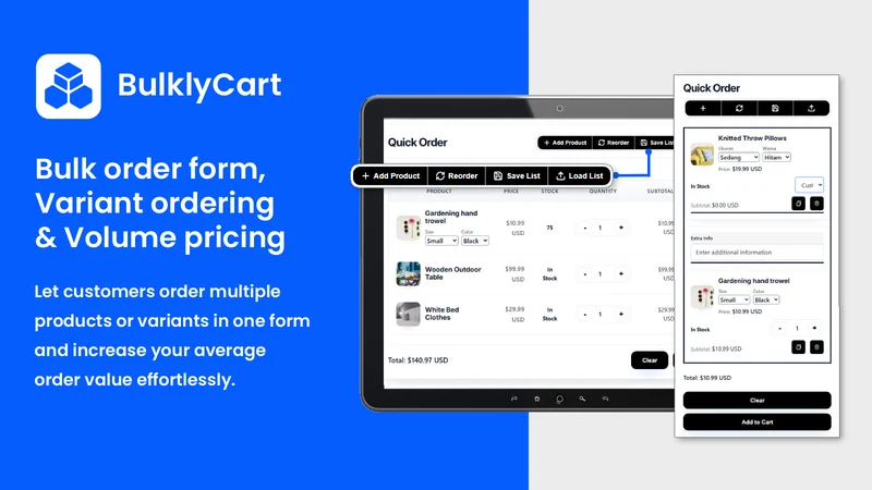 BulklyCart ‑ Wholesale Portal