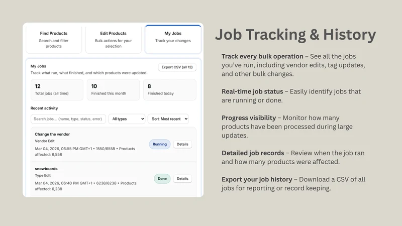 Batchwise: Tags & Metafields