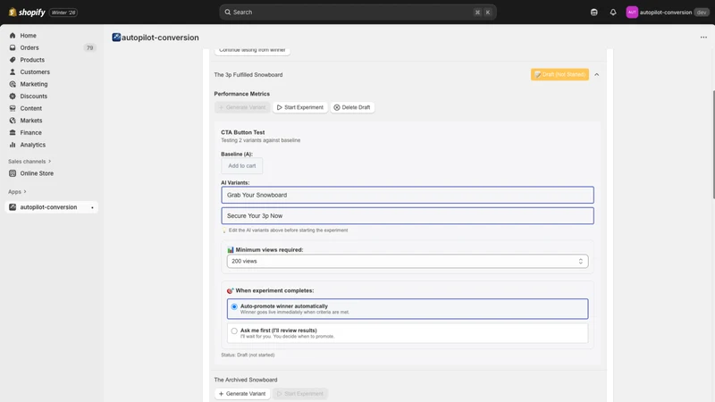 Autopilot Conversions