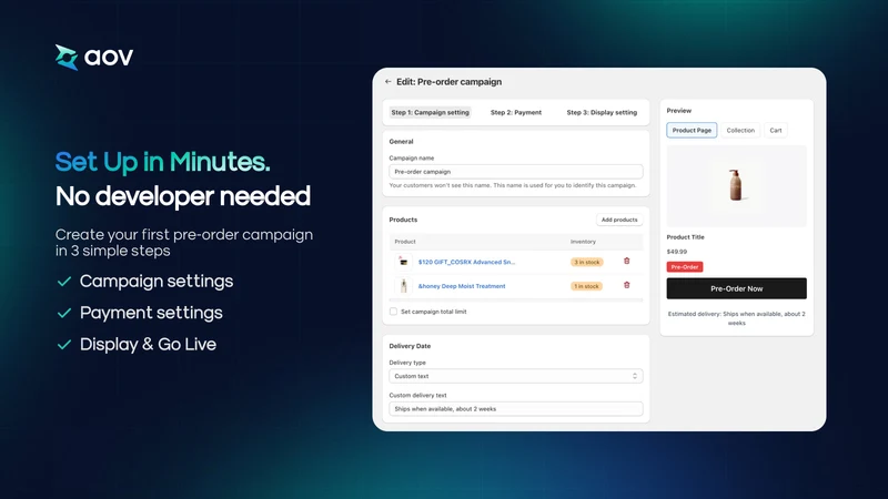 AOV.ai PreOrder Back in Stock